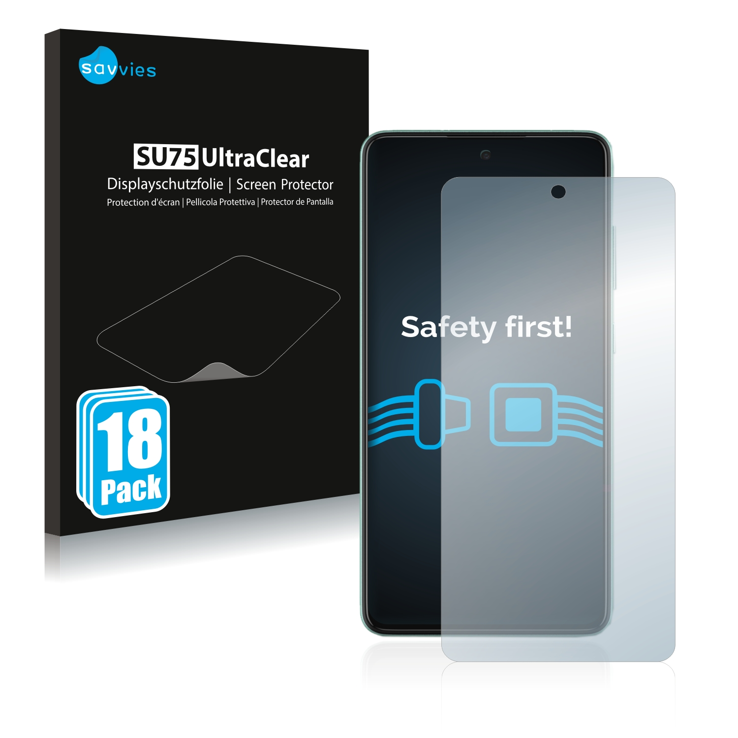 18x A52) SAVVIES klare Galaxy Schutzfolie(für Samsung