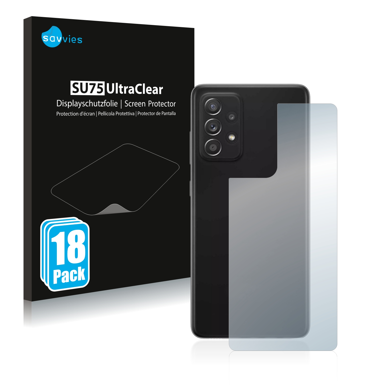 SAVVIES 18x klare Galaxy Schutzfolie(für 5G) A52 Samsung