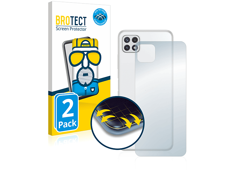2x A22 BROTECT 3D matt Samsung Flex Galaxy Full-Cover 5G) Schutzfolie(für Curved
