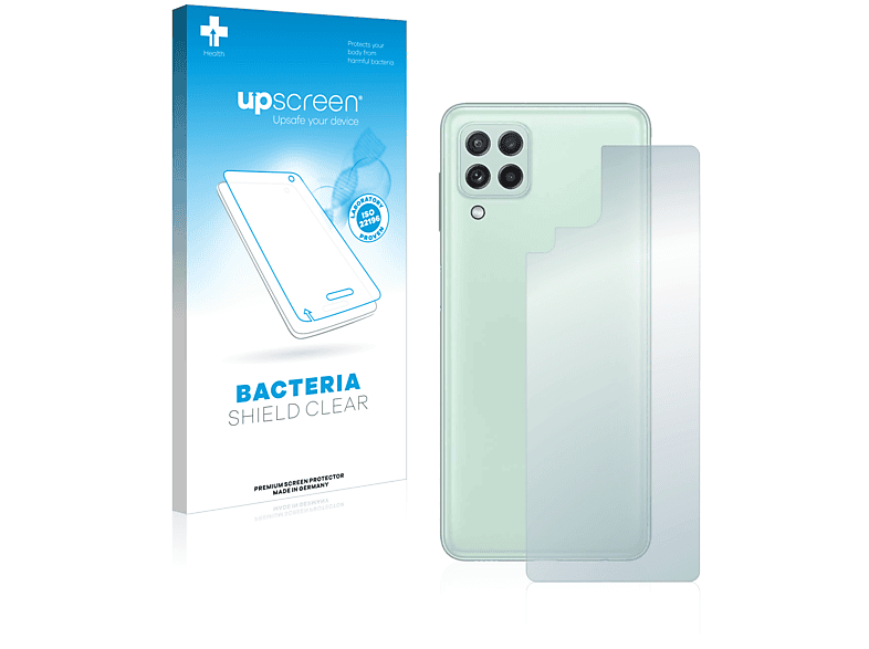 4G Schutzfolie(für UPSCREEN A22 Galaxy antibakteriell (Rückseite)) klare Samsung