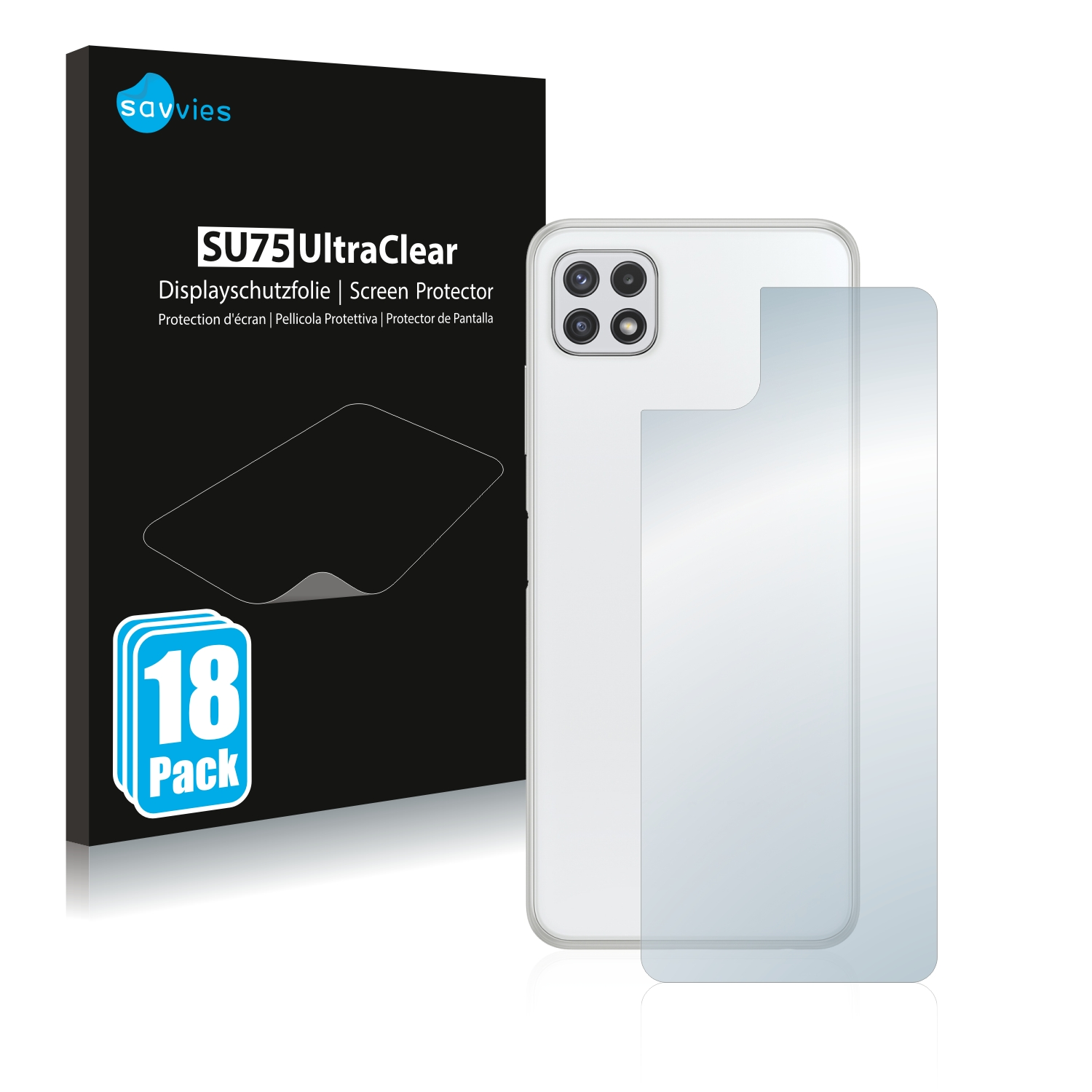 Samsung SAVVIES Schutzfolie(für 5G) A22 klare Galaxy 18x
