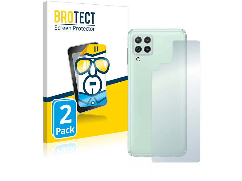 BROTECT 2x klare Schutzfolie(für Samsung Galaxy A22 4G (Rückseite))