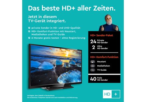 | TOSHIBA Full-HD, LED SMART (Flat, TV MediaMarkt 32L3163DAS TV)