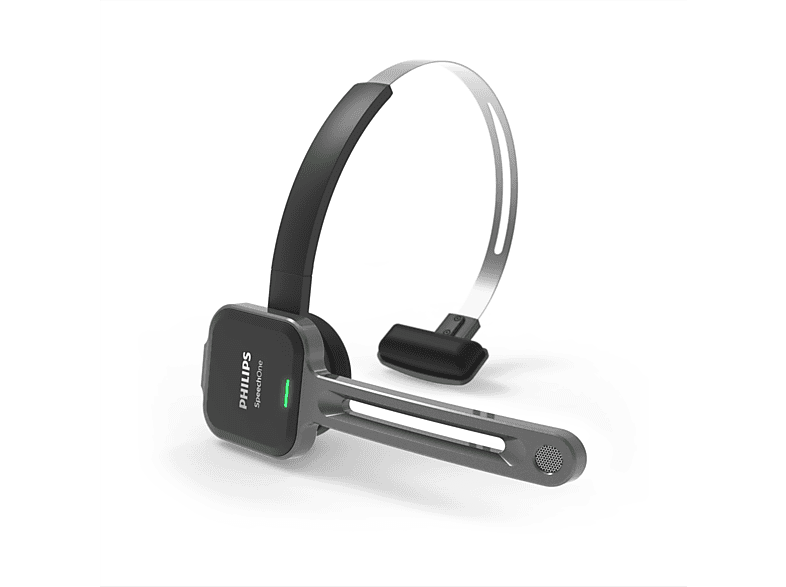 PHILIPS Dictation Headset Diktiergerät, Schwarz SpeechOne Wireless