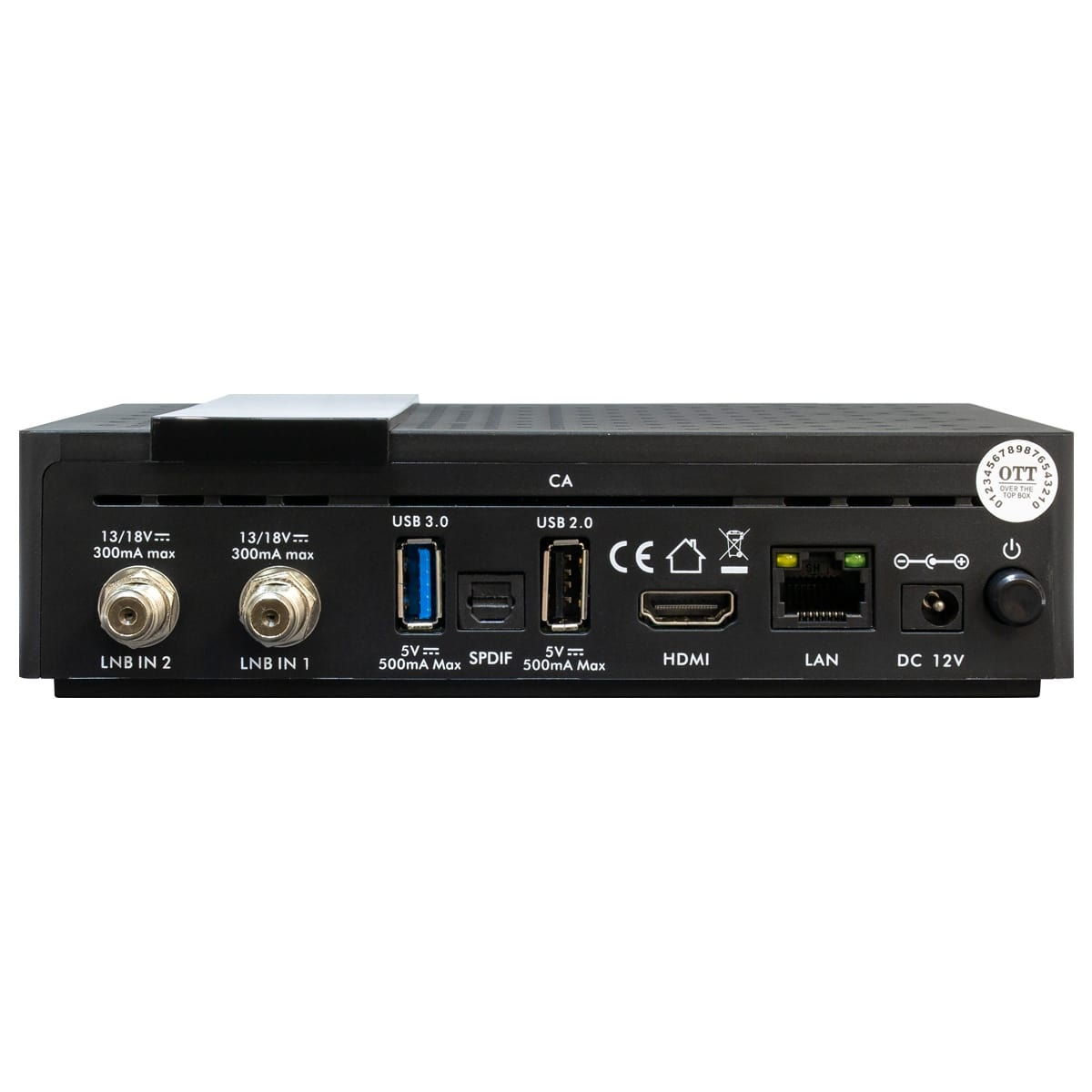 Tuner, Receiver IPBox AB-COM DVB-S2, Twin TWO Schwarz) (HDTV, Twin PVR-Funktion=optional, IP-Receiver