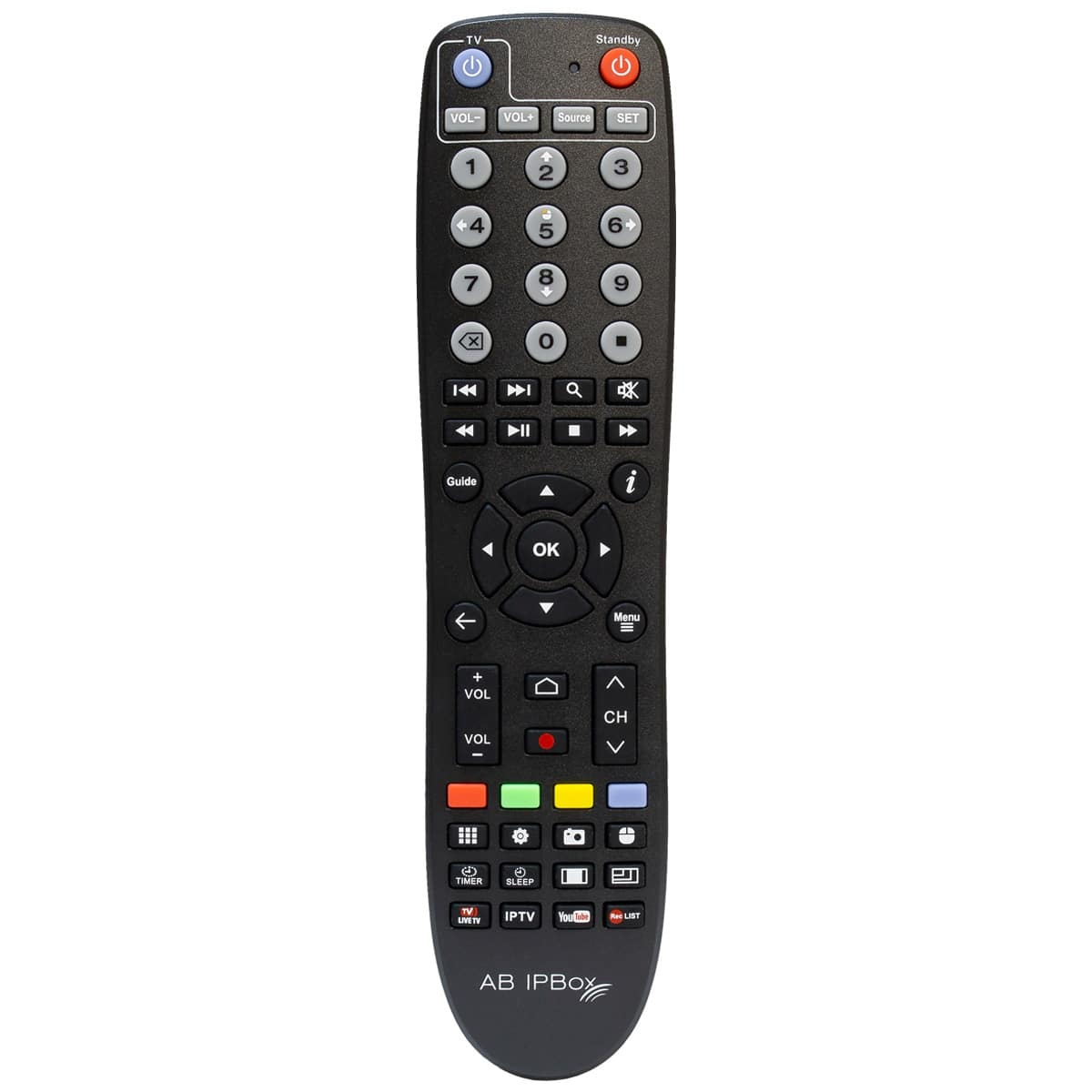 (HDTV, IPBox ONE Receiver AB-COM Sat PVR-Funktion=optional, Schwarz) DVB-S2,