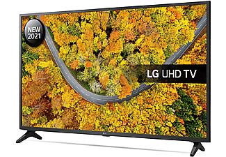 Televisor LG 55UP75006LF Televisor Smart TV 55'' UHD 4K HDR - LG, HDR 4K, Procesador de Imagen 4k Quad Core, Smart TV, DVB-T2 (H.265), Negro