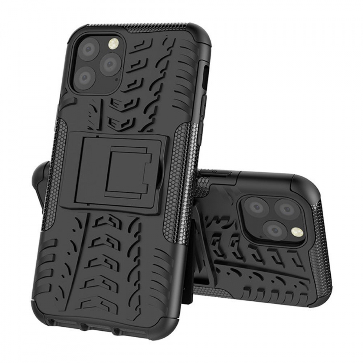 CASEONLINE Stoßfest 2i1, Backcover, iPhone Apple, 11 Schwarz Max, Pro