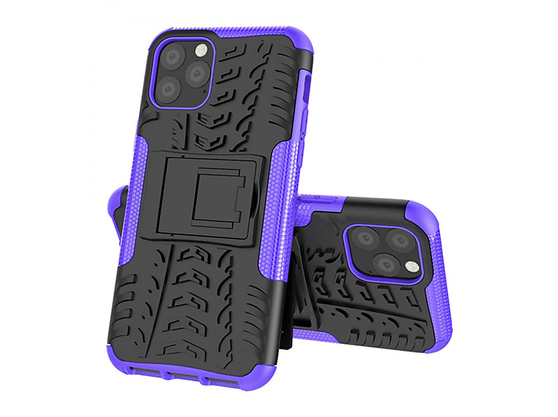 CASEONLINE Stoßfest 2i1, Backcover, Apple, iPhone 11 Pro Max, Violett