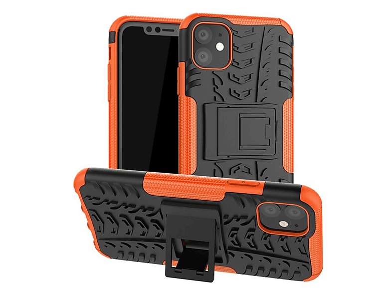 CASEONLINE Stoßfest 2i1, Backcover, Apple, Mini, iPhone 12 Orange