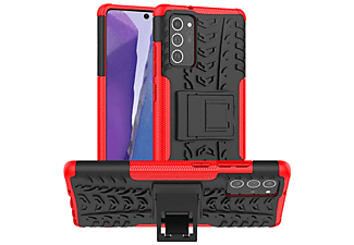 CASEONLINE Stoßfest 2i1, Backcover, Samsung, Galaxy Note 20, Rot