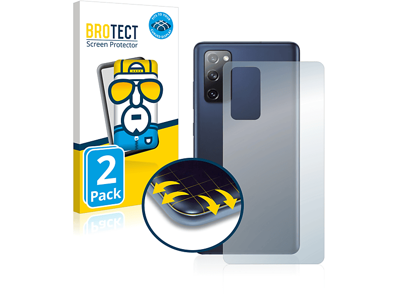 Samsung S20 Full-Cover 5G) Flex 3D Galaxy FE BROTECT 2x Schutzfolie(für Curved