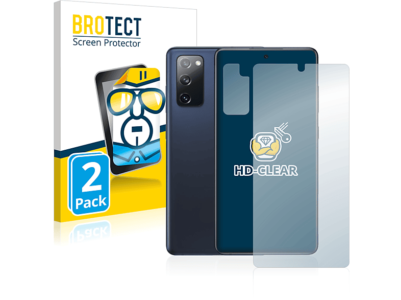 BROTECT 2x klare 5G) Schutzfolie(für Samsung Galaxy FE S20
