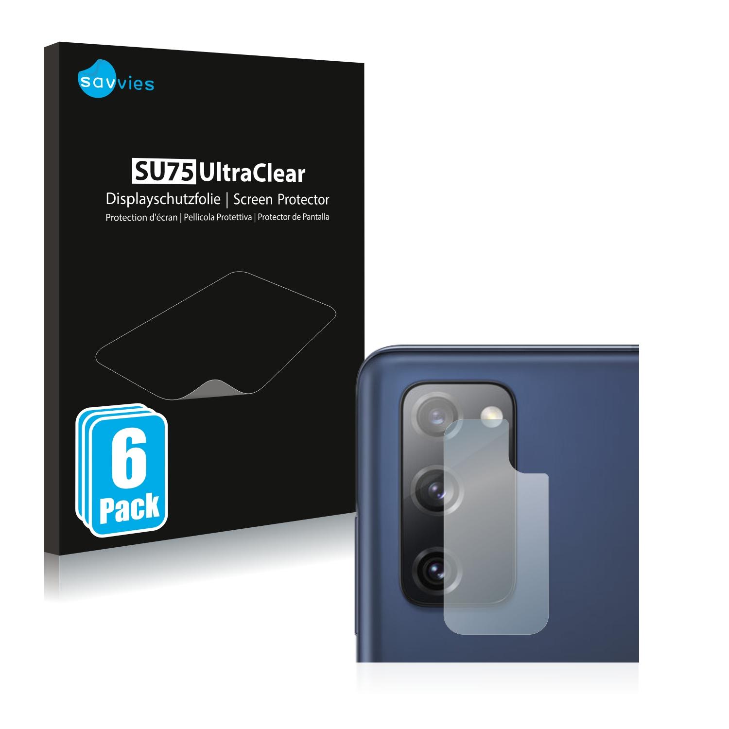 SAVVIES 6x klare Schutzfolie(für S20 Samsung 5G) Galaxy FE