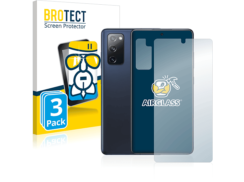BROTECT 3x Airglass klare Schutzfolie(für Samsung Galaxy S20 FE 5G) | Displayschutzfolien & Gläser