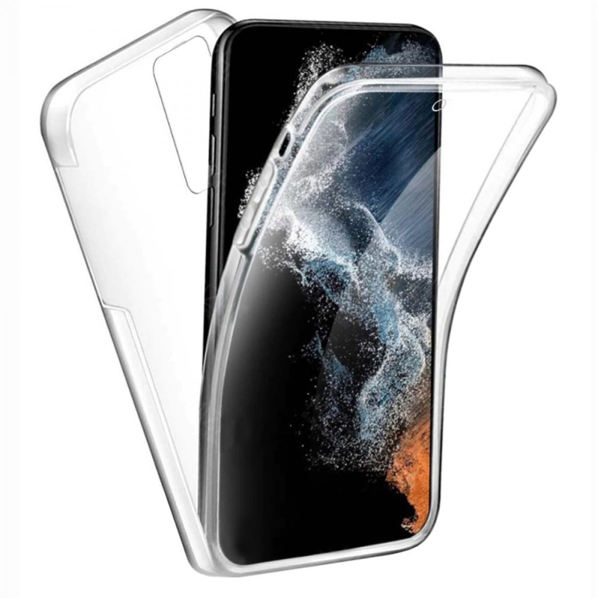S22 Plus, 360°, Galaxy Backcover, Transparent CASEONLINE Samsung,