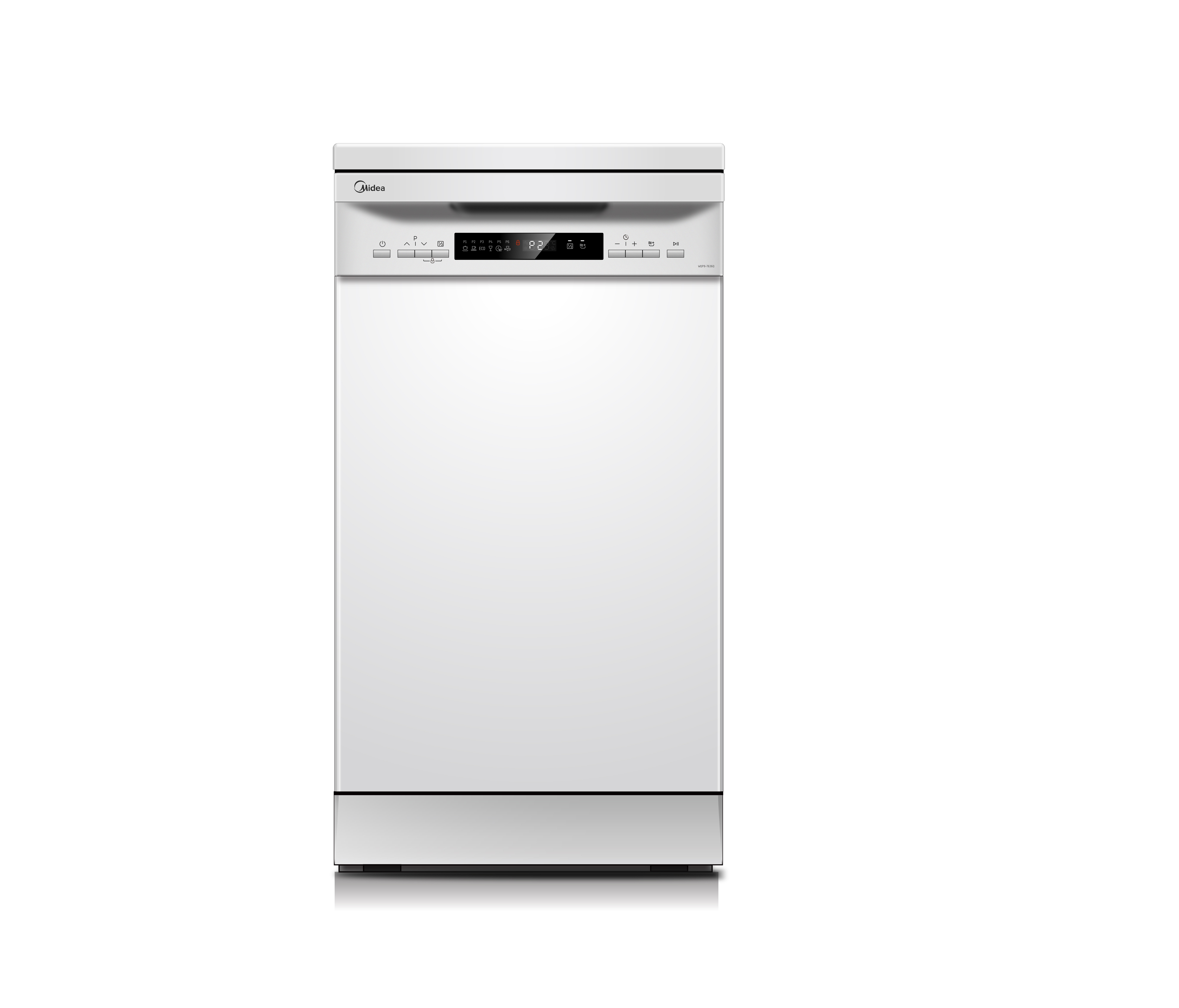 Lavavajillas - MFD45S200W.1-ES MIDEA, Independiente, 8 programas, Blanco
