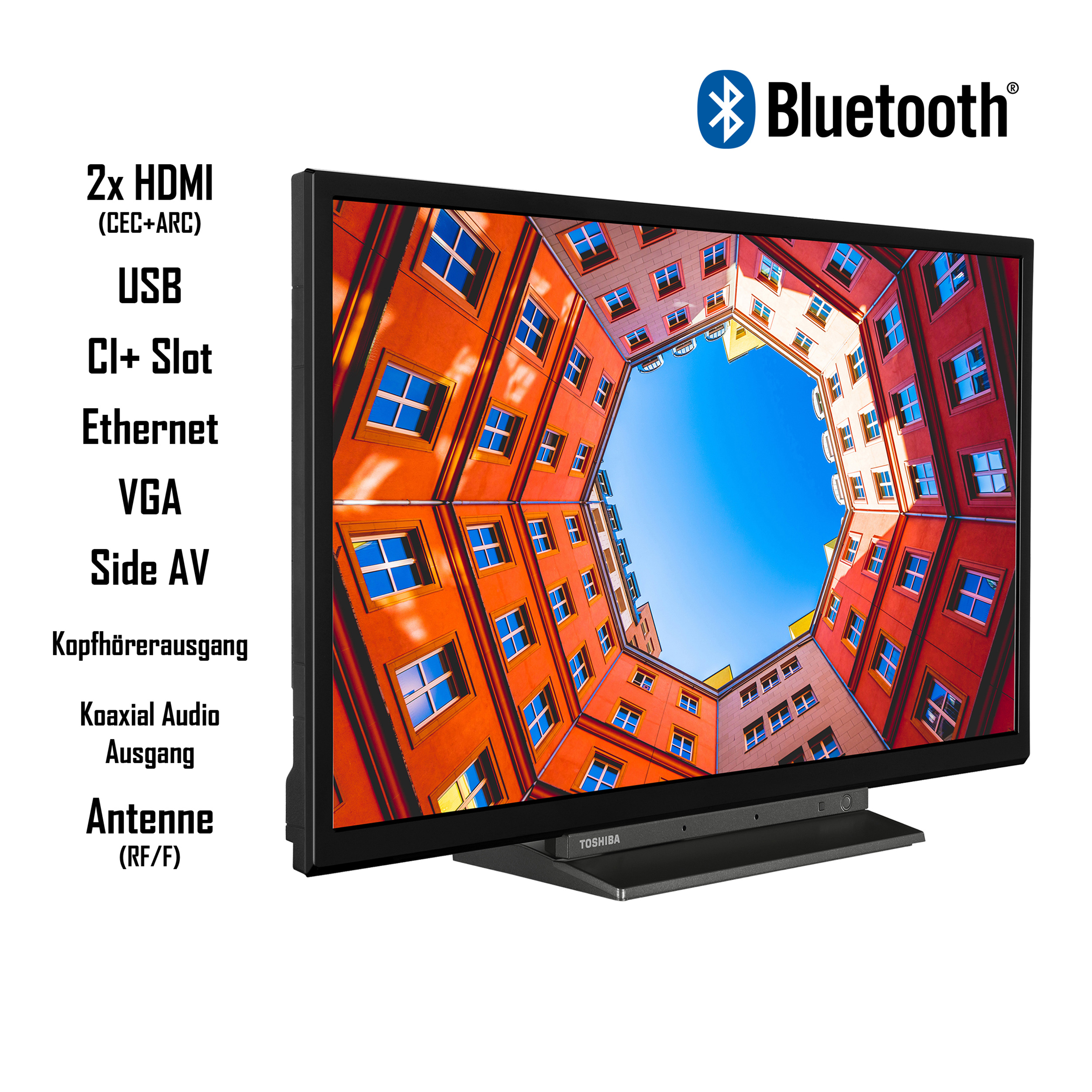 32LK3C63DA TV) (Flat, TV TOSHIBA Full-HD, SMART LED