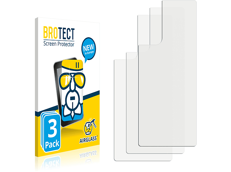 BROTECT 3x Airglass klare Schutzfolie(für OnePlus Nord 2 5G (Rückseite))