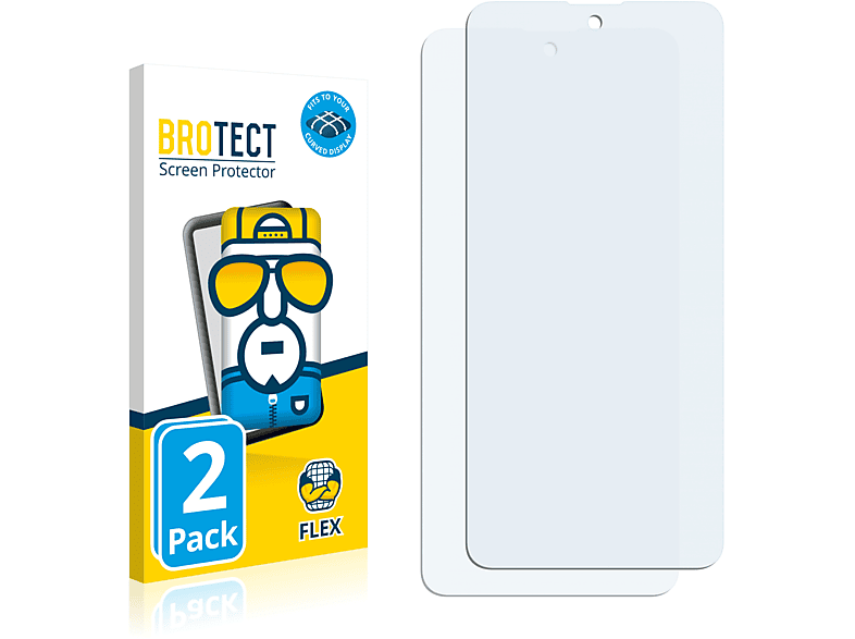 BROTECT 2x 5G) Flex A51 Schutzfolie(für Curved 3D Galaxy Samsung Full-Cover