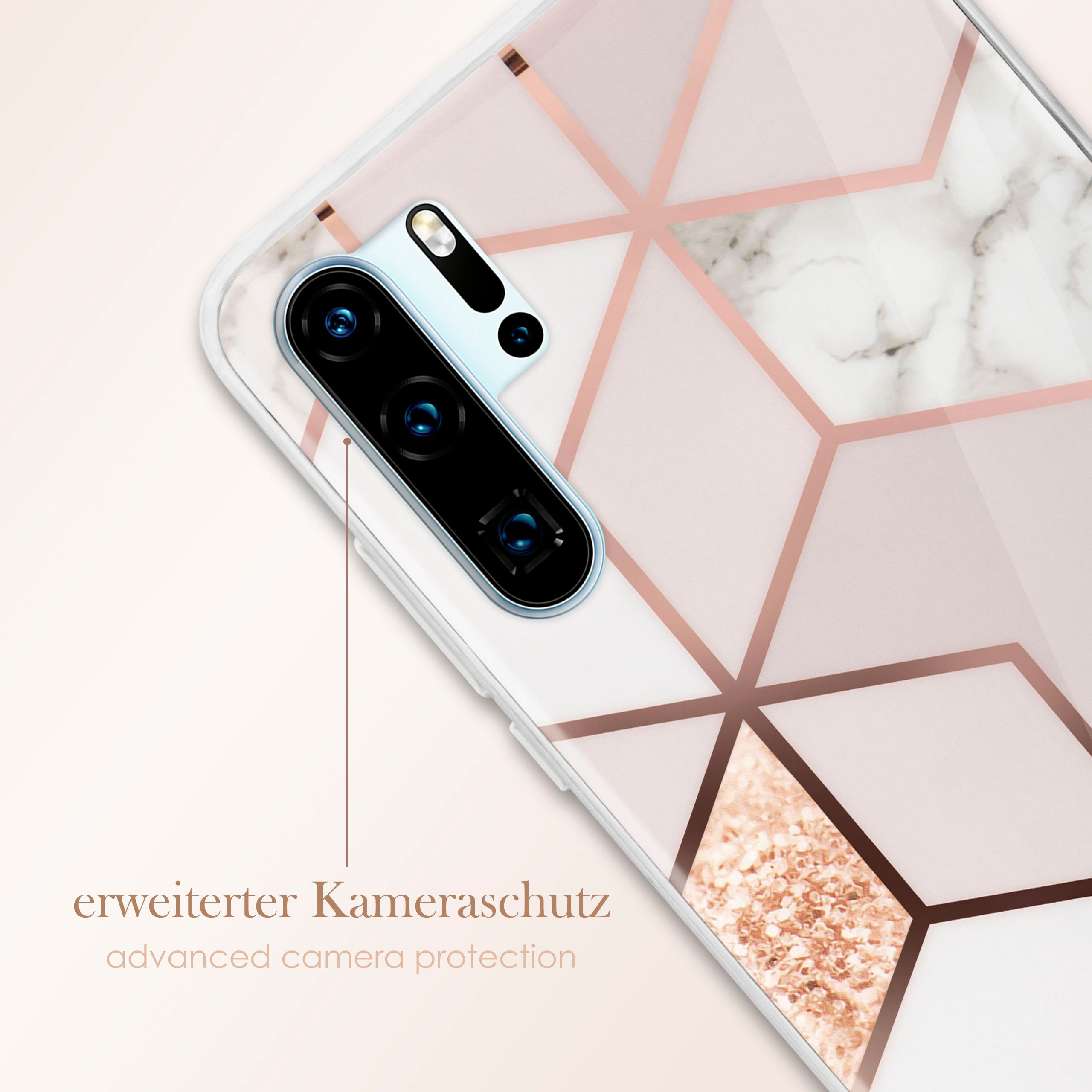 Eine Handyhülle mit Marmordesign.