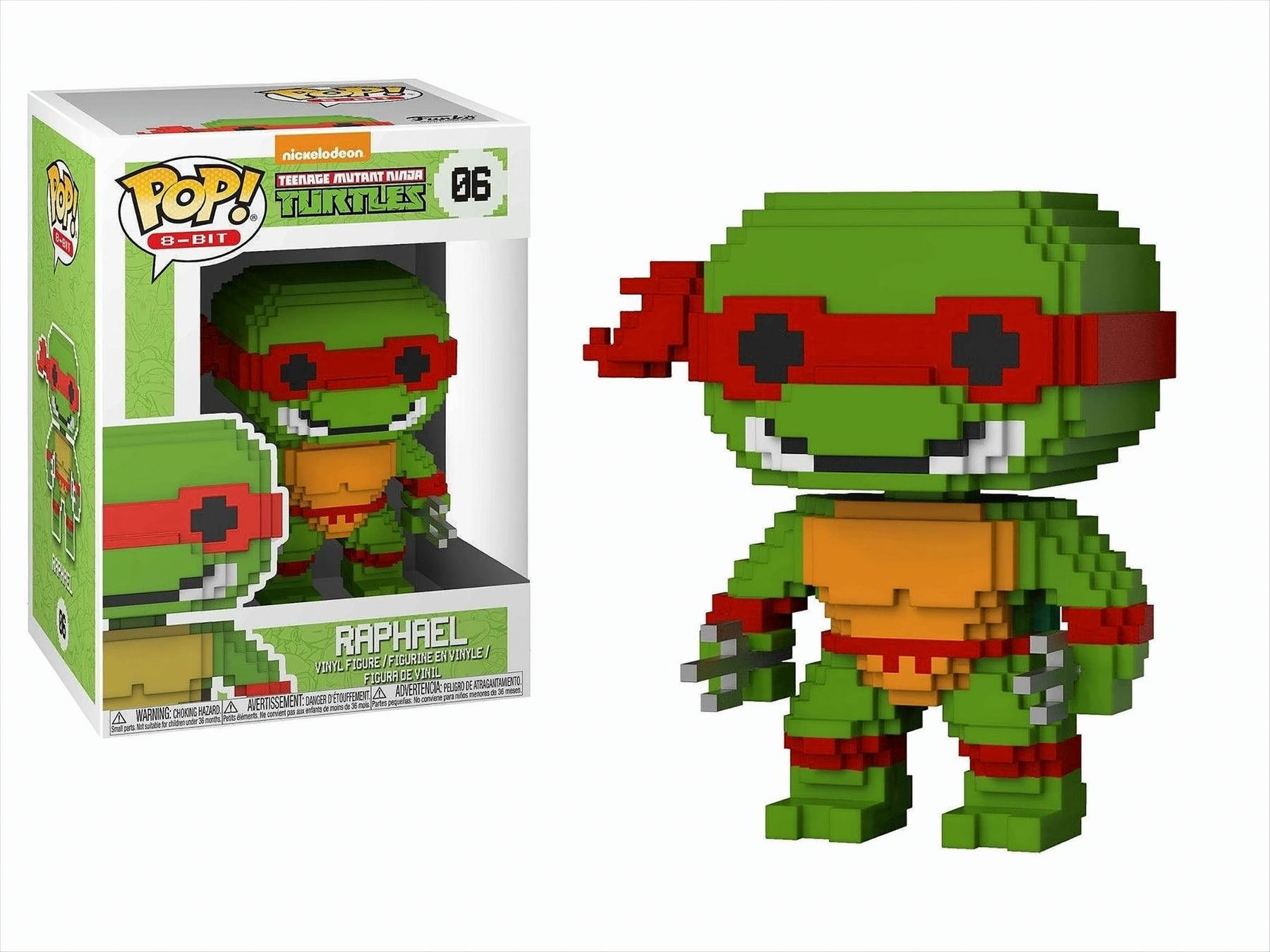 POP - Funko Turtles Raphael TMNT Mutant 8-BIT Teenage Ninja