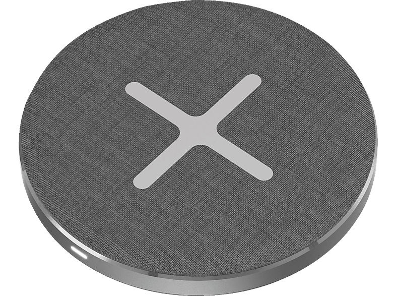 XLAYER Induktive Ladestation Wireless Charger Ladepad 15W QI-Zertifiziert Ladegerät Alle, 9 Volt, Grau