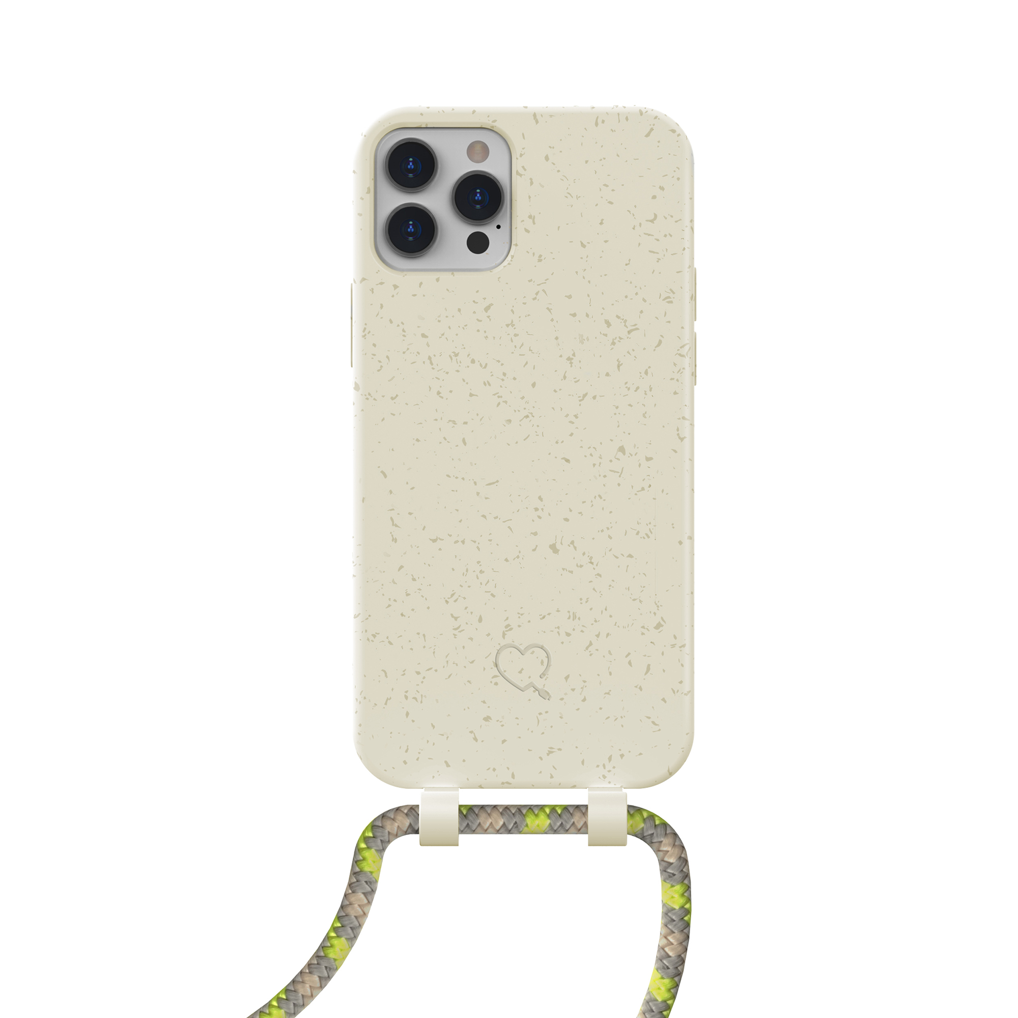 XLAYER LottaPower Apple, 12/Pro, Beige/Sandstone Handy-Kette, iPhone Umhängetasche, Bio