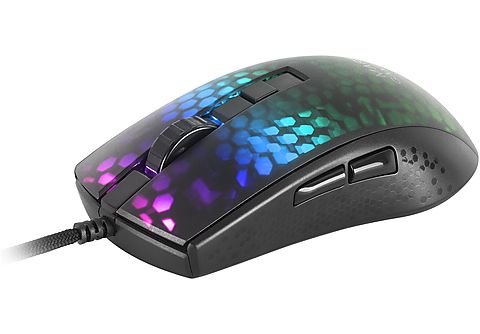 Ratón gaming  - MMR MARS GAMING, Wired, 12800 ppp, Negro