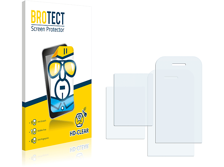 BROTECT 2x klare Schutzfolie(für Nokia 2720 Flip)