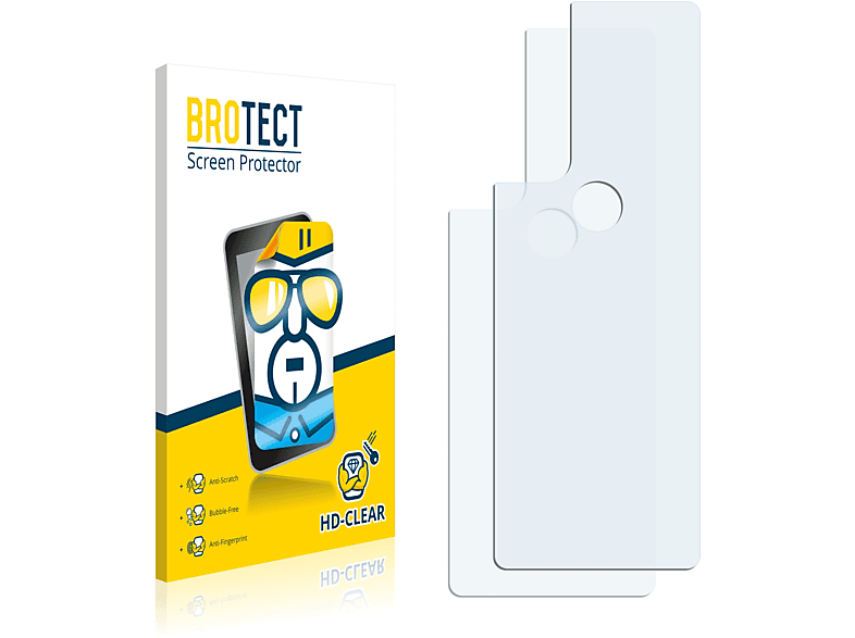 BROTECT 2x klare Schutzfolie(für Motorola Edge (2021))