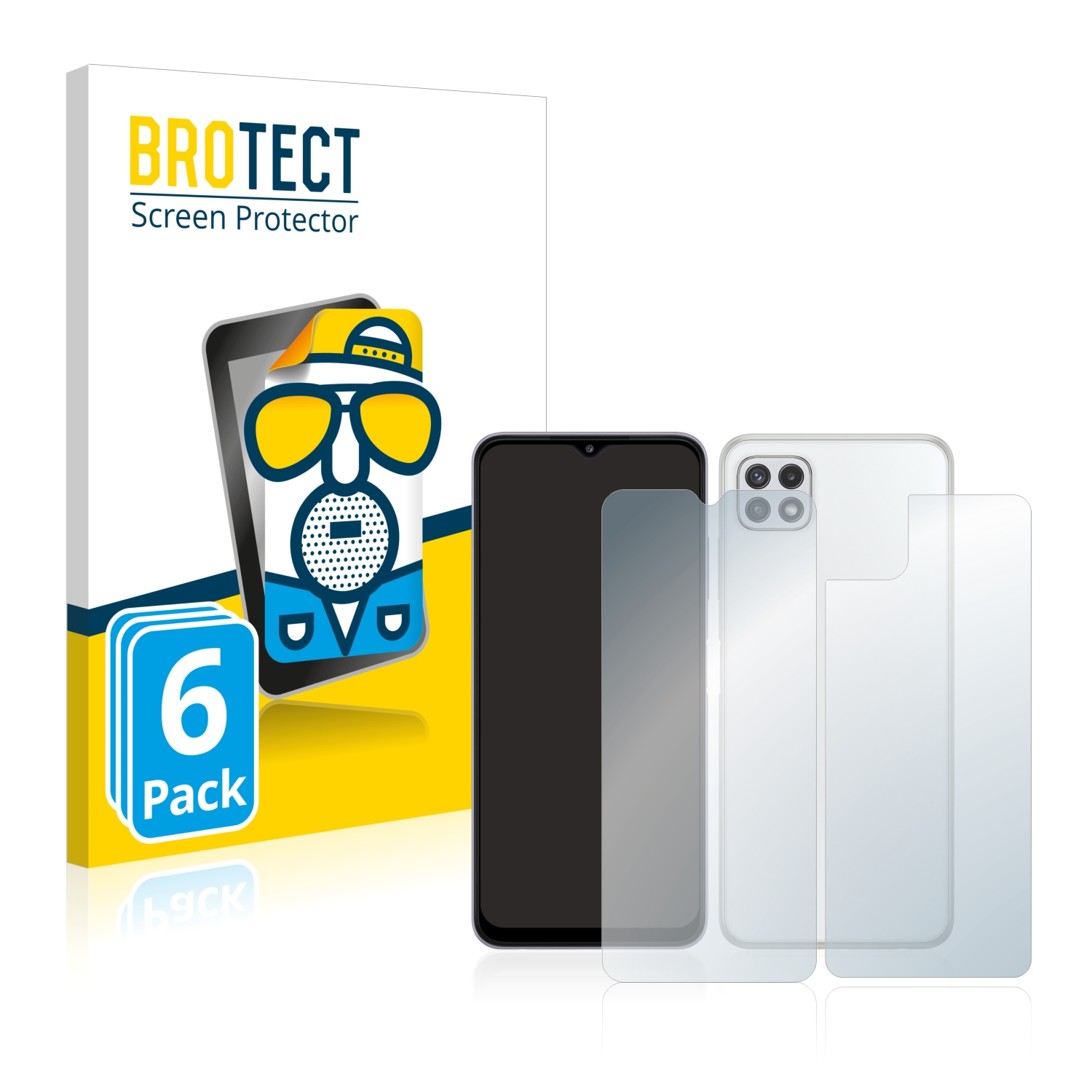 BROTECT 6x matte Schutzfolie(für A22 5G) Samsung Galaxy