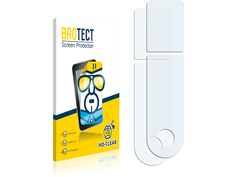 BROTECT 2x 2) Pro klare Schutzfolie(für Mi Xiaomi