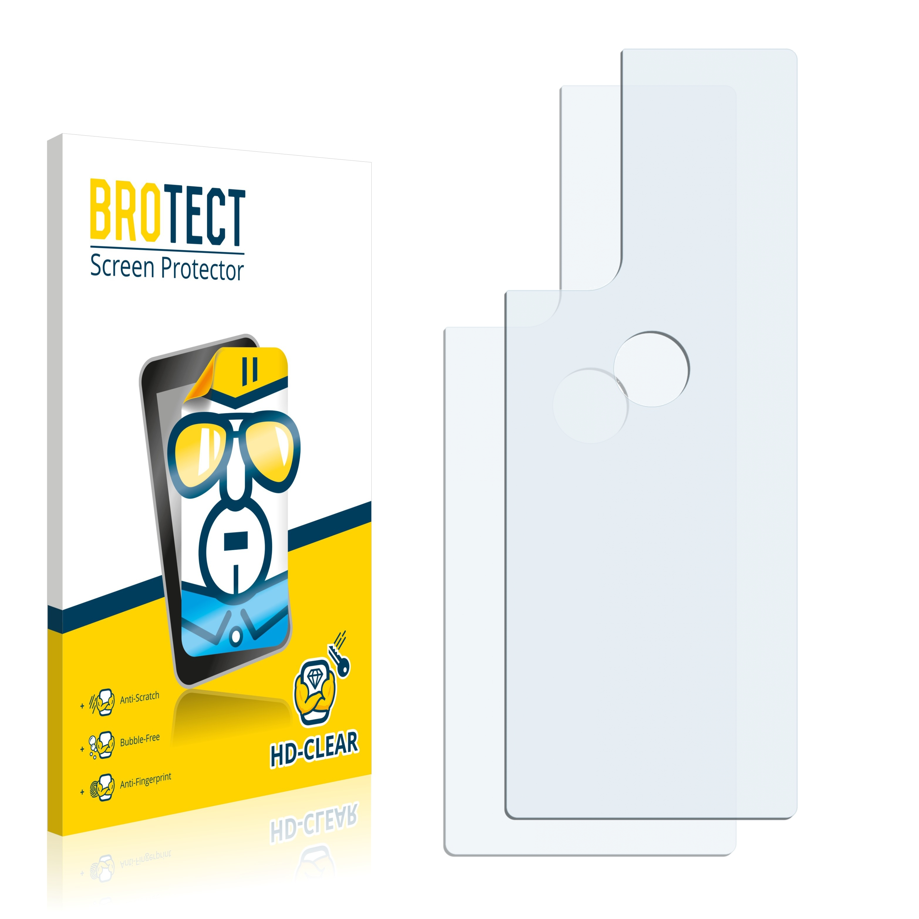 BROTECT 2x klare Schutzfolie(für Edge S Motorola Pro)