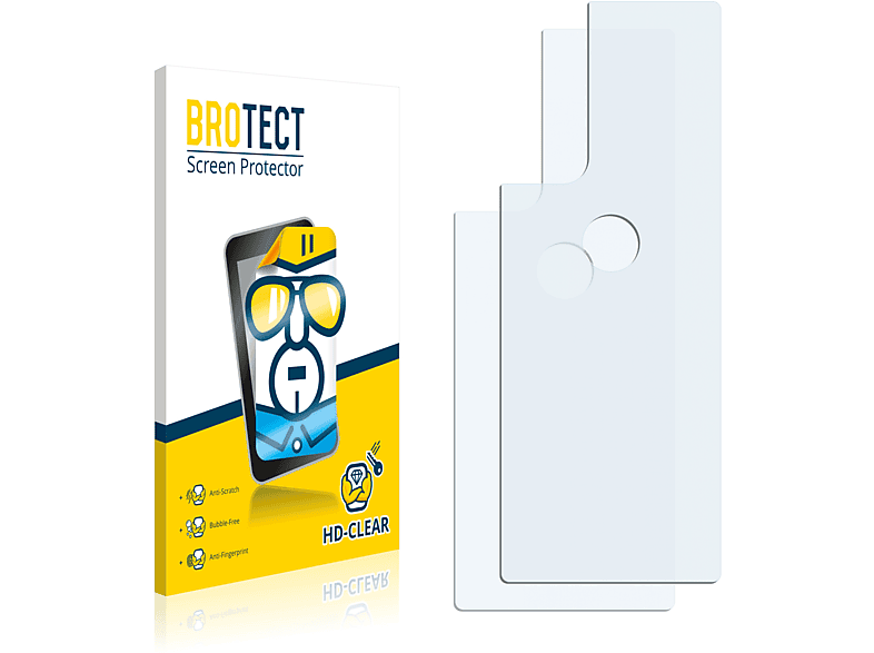 BROTECT 2x klare Schutzfolie(für Motorola Edge 20 Pro)