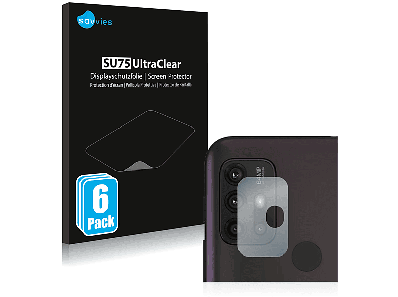SAVVIES 6x G30) Motorola Moto klare Schutzfolie(für