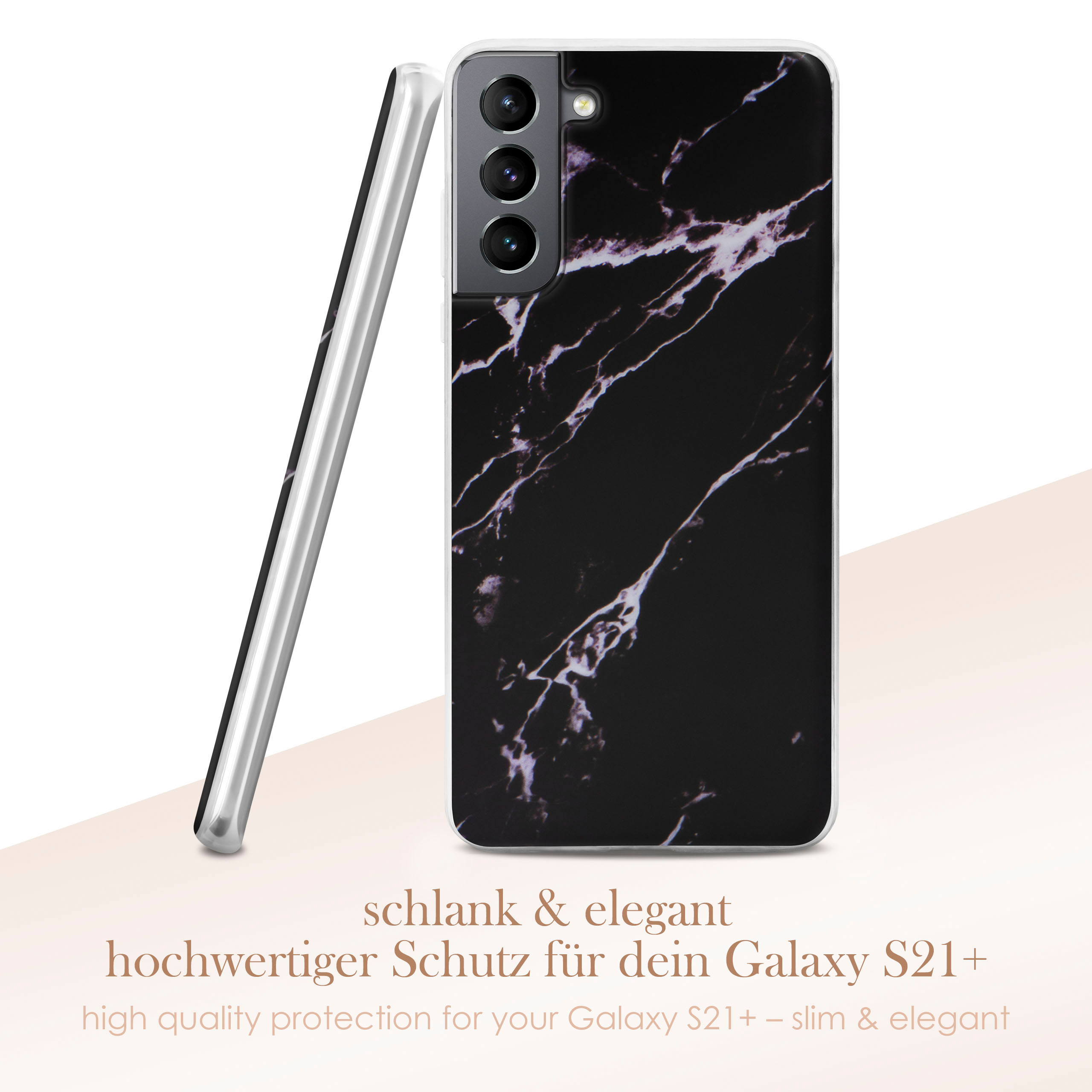Case, Plus, Backcover, S21 Samsung, ONEFLOW Sense Temper Galaxy