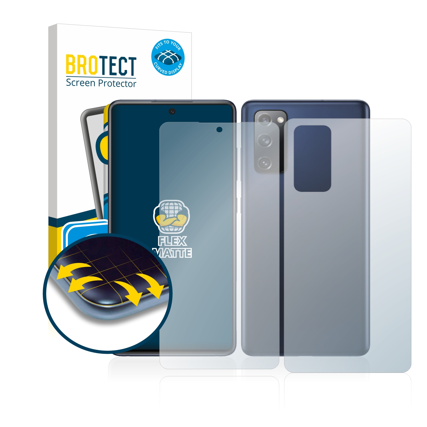 Galaxy Full-Cover 2x Schutzfolie(für Samsung Flex FE) BROTECT 3D matt Curved S20