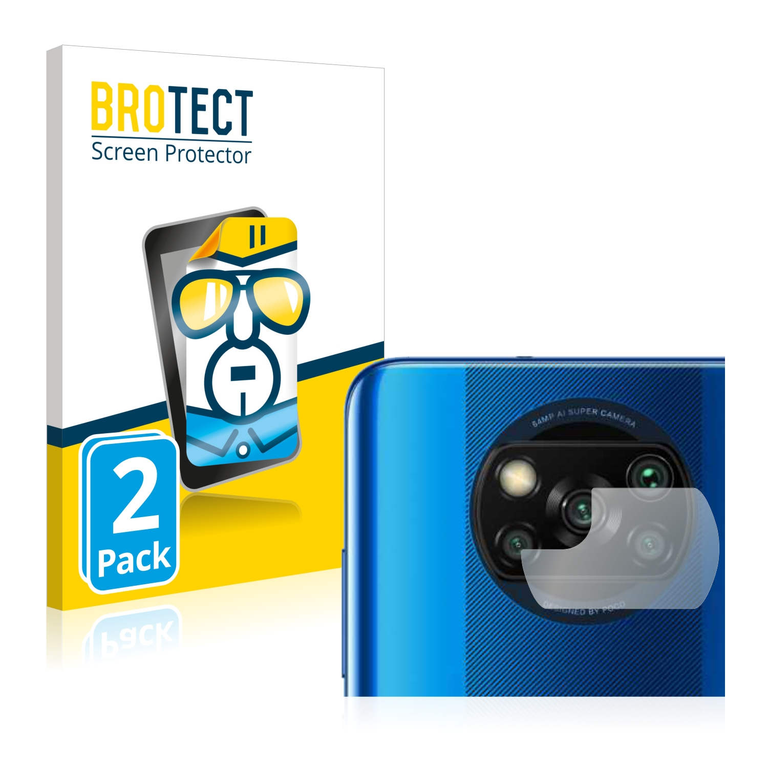 BROTECT 2x klare Schutzfolie(für Pro) Poco X3 Xiaomi