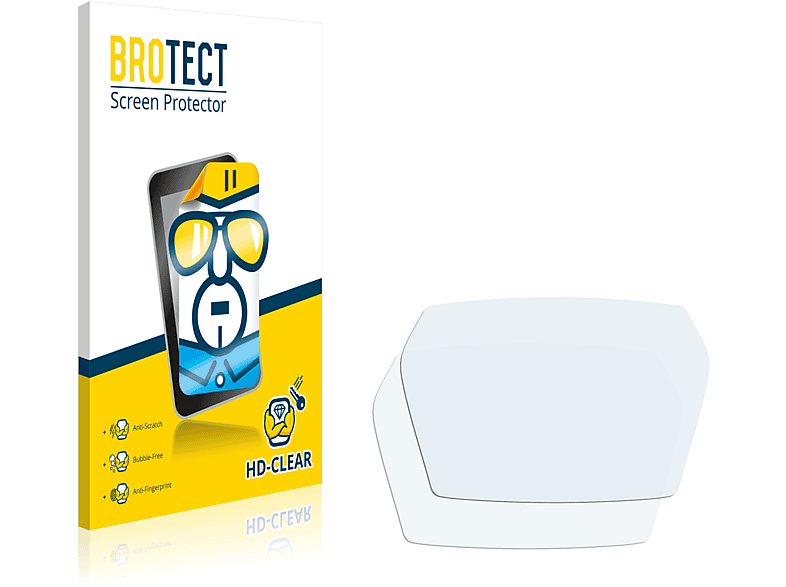 BROTECT 2x klare Schutzfolie(für Lupine SL AX) | Navi-Taschen & -Schutzfolien