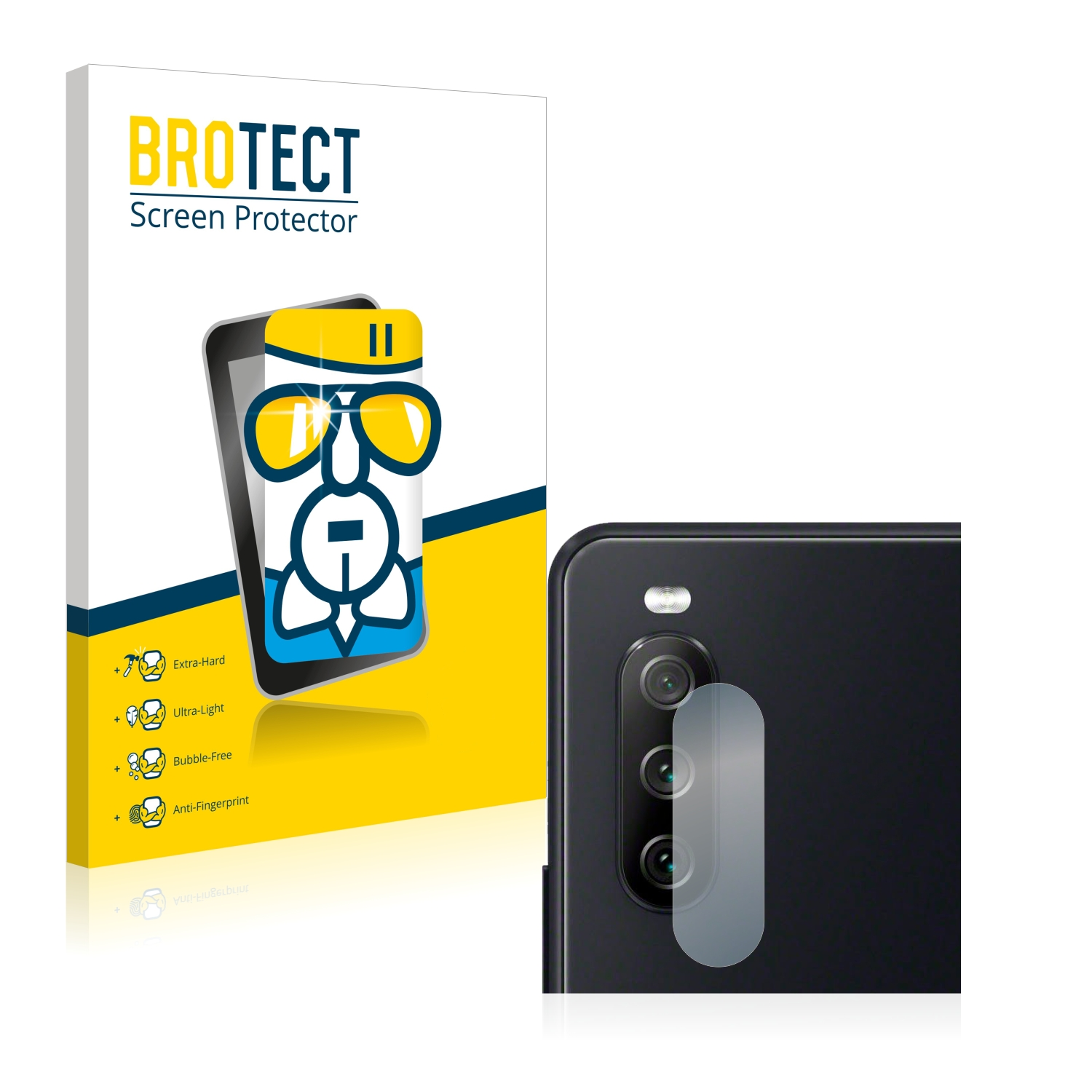 BROTECT Airglass klare III) Sony Schutzfolie(für Xperia 10