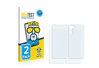 BROTECT 2x Flex matt Full-Cover 3D Cuverd Schutzfolie(für OnePlus Nord (Display+Rückseite))