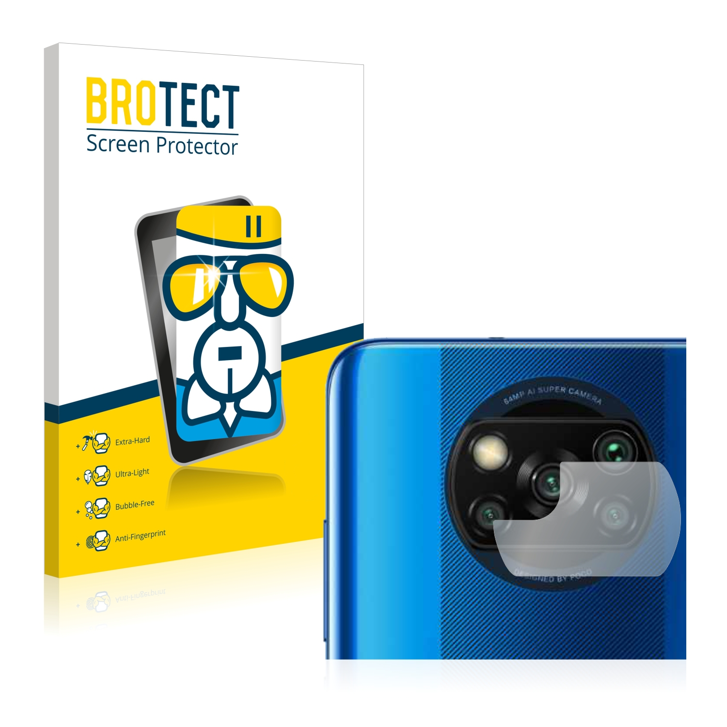 BROTECT klare Airglass Poco X3 Pro) Schutzfolie(für Xiaomi