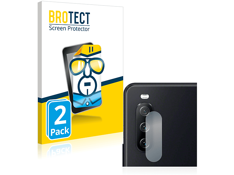 BROTECT 2x klare Schutzfolie(für Sony Xperia 10 III)