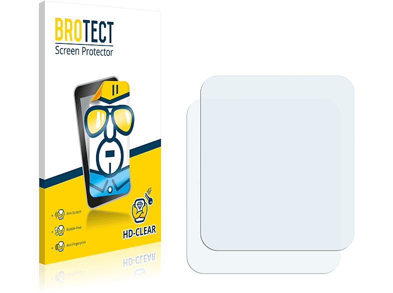 BROTECT 2x klare Schutzfolie(für 2 Watch realme Pro)