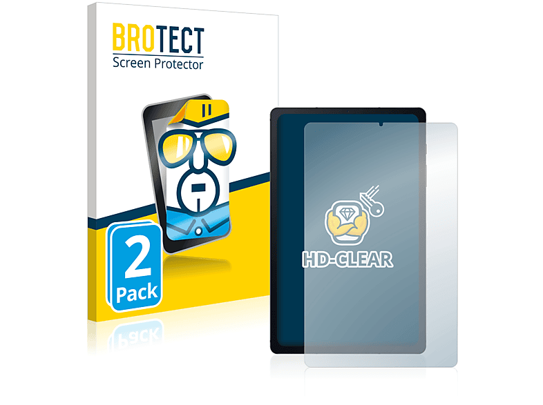 BROTECT 2x klare Schutzfolie(für Samsung Galaxy Tab S6 Lite 2020)