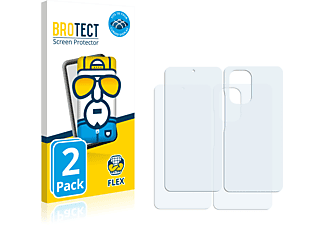 BROTECT 2x Flex Full-Cover 3D Curved Schutzfolie(für Xiaomi Mi 11i (Display+Rückseite))