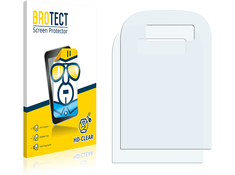 BROTECT 2x klare Schutzfolie(für Telekom Speedphone 32)