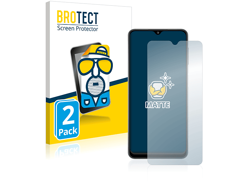 BROTECT 2x matte Schutzfolie(für Samsung Galaxy A32)