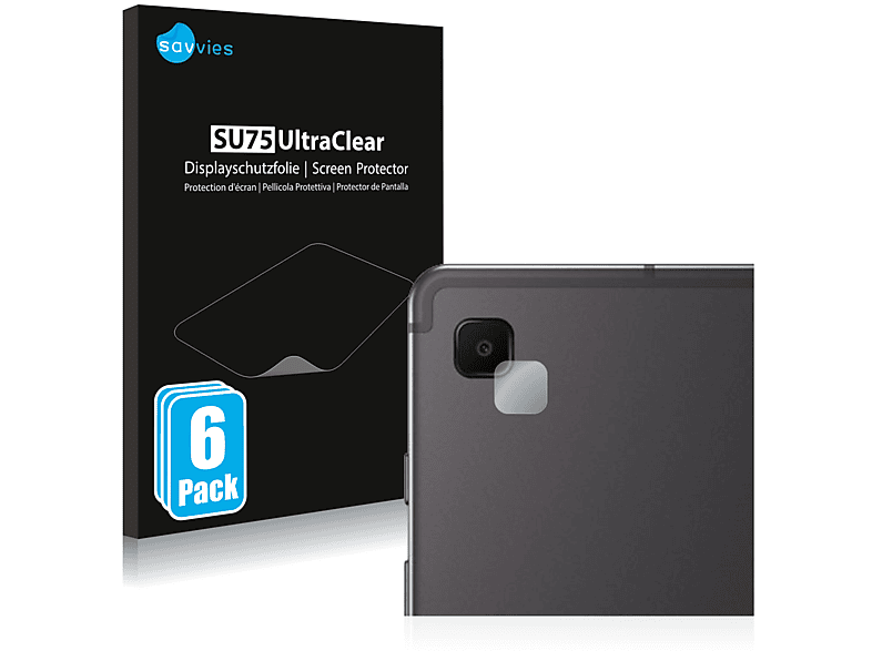 SAVVIES 6x klare Schutzfolie(für Samsung Galaxy Tab S6 Lite WiFi 2020)